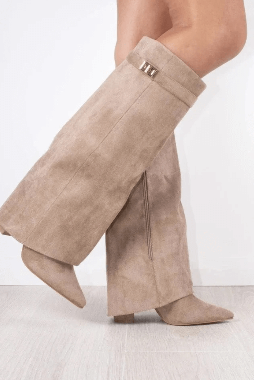 Fold-over boots folded