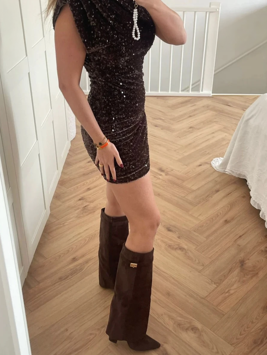 Fold-over boots folded