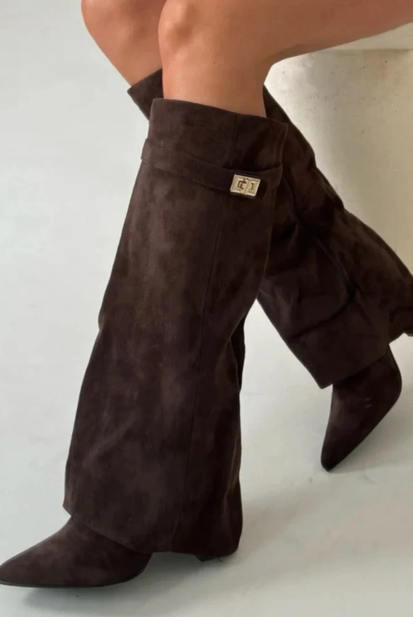 Fold-over boots folded