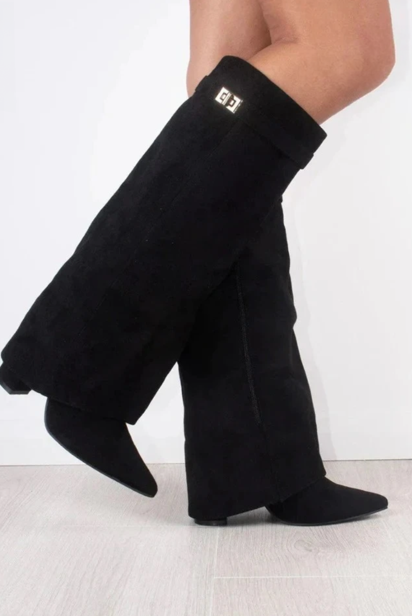 Fold-over boots folded