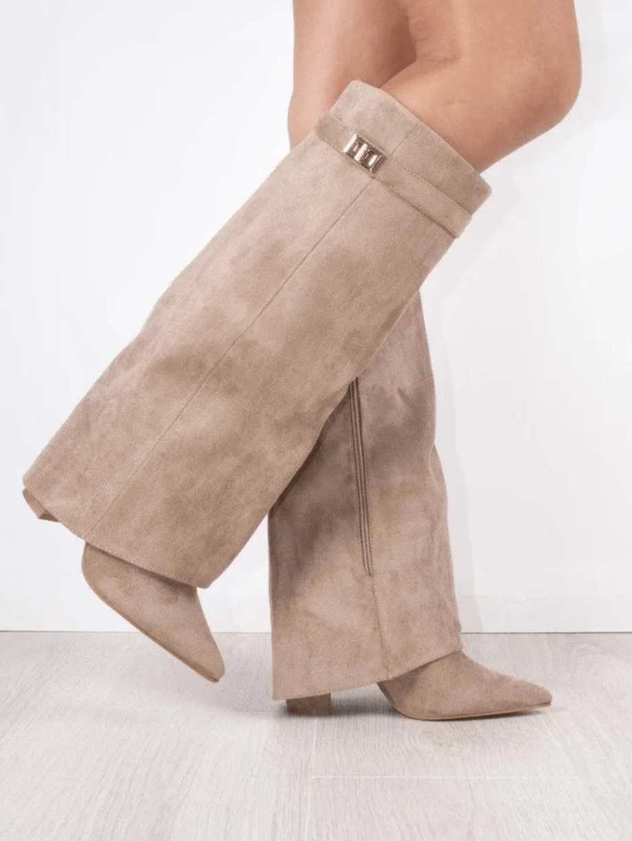 Fold-over boots folded