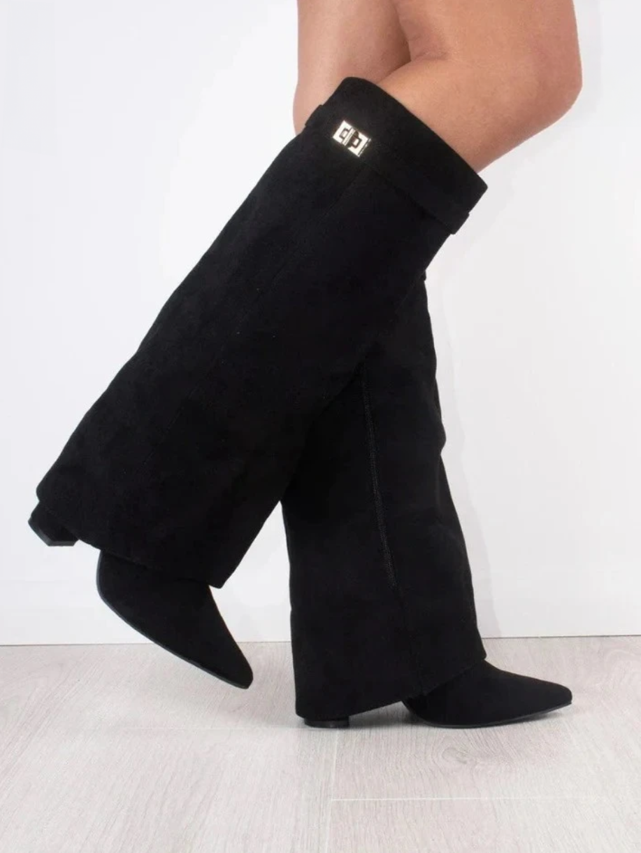 Fold-over boots folded